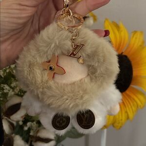 Vivienne inspired luxury Furry Charm with Gold Accents